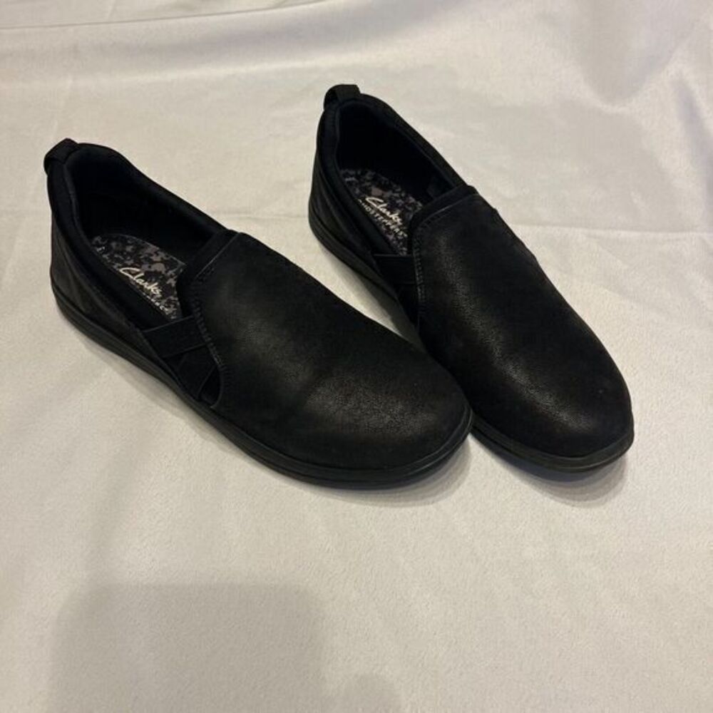 Clarks‎ Women's Breeze Bali Black 26168954 Cloudsteppers 8 EUC